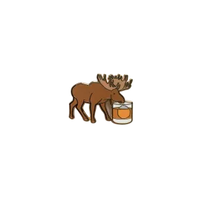 Canadian Moose Whisky Pin