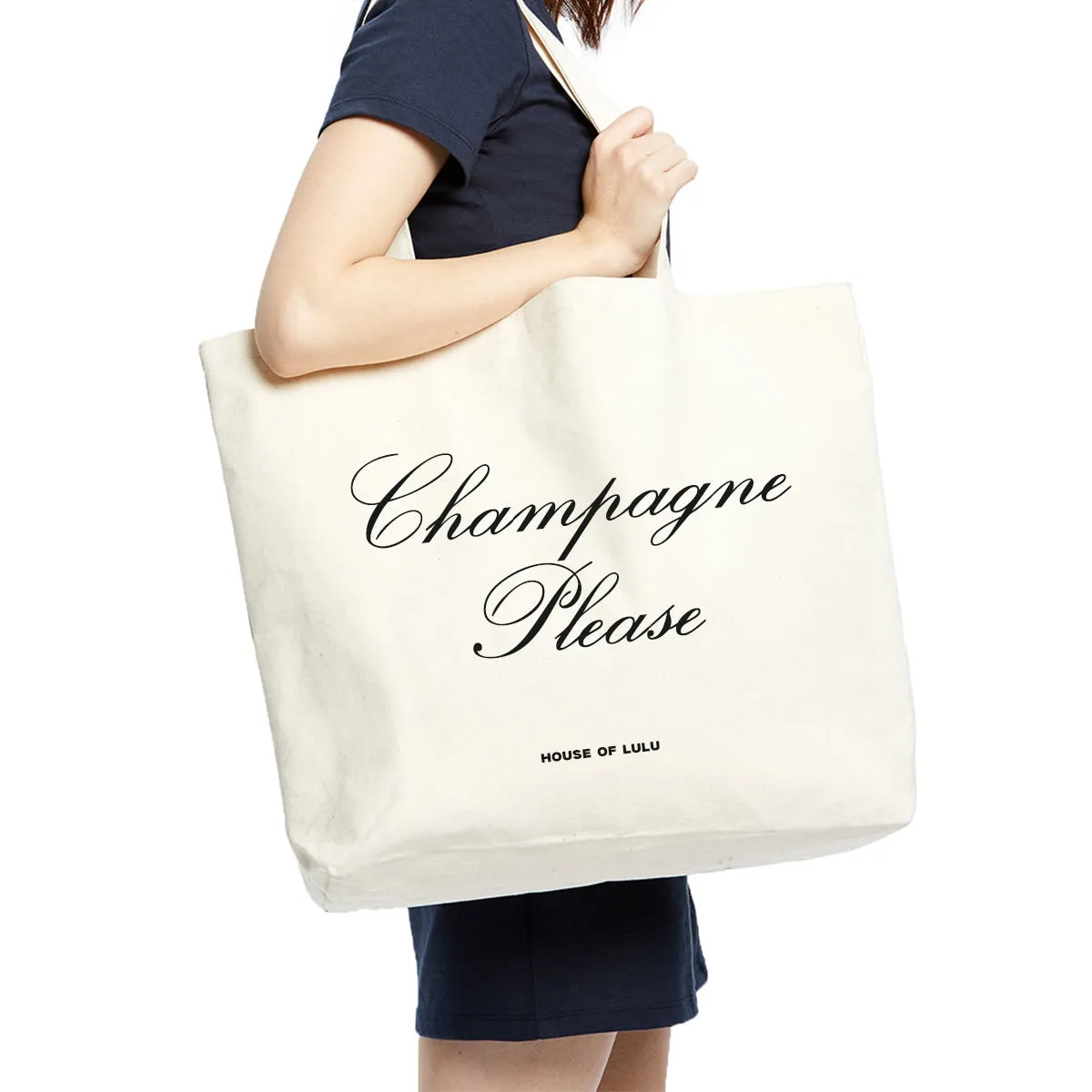 Champagne Please Tote Bag