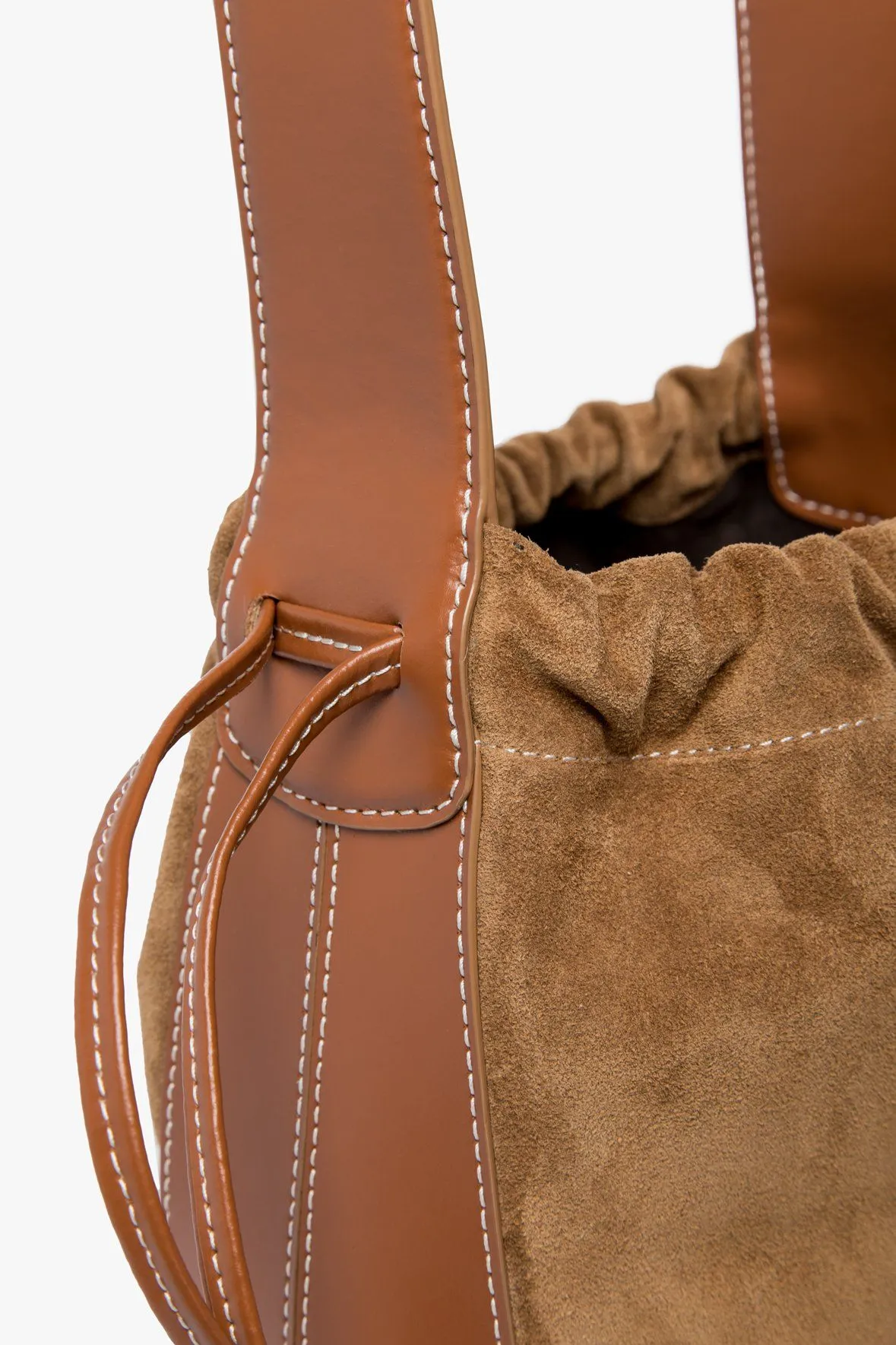 CINCH BUCKET BAG | TAN