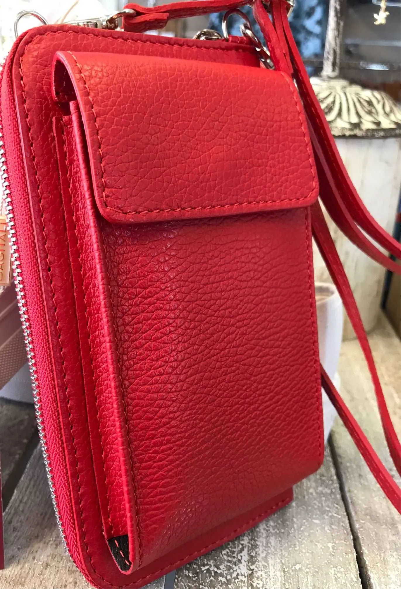 Classic Leather Phone Bag