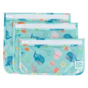 Clear Travel Bag 3-Pack: Ocean Life