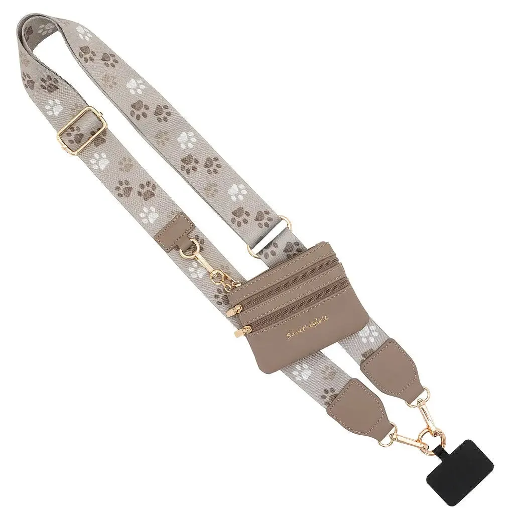 Clip & Go Crossbody Strap W/ Zippered Pouch