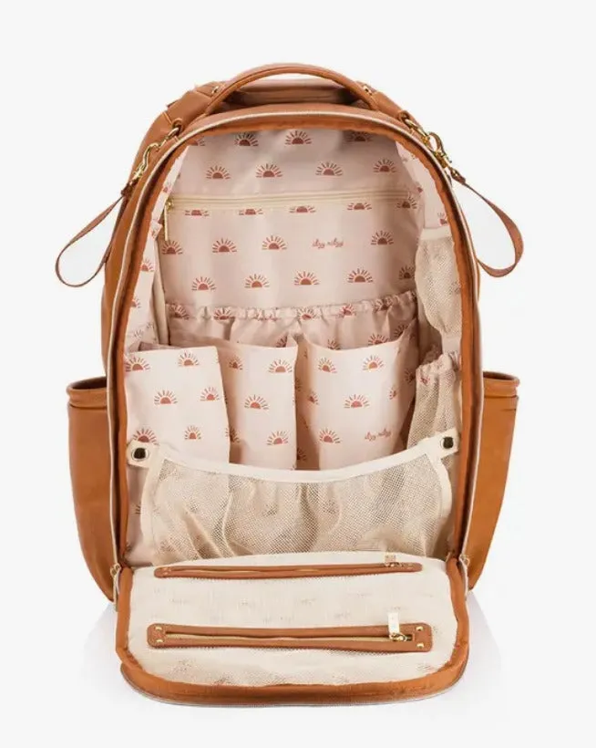 Cognac Boss Plus Backpack Diaper Bag