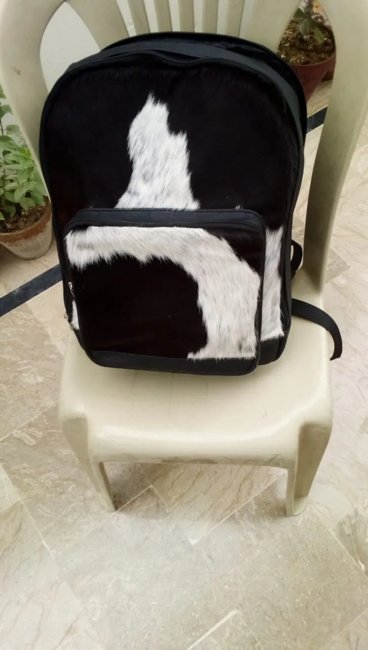 Cowhide Backpack Large Laptop Backpack Travel Bag