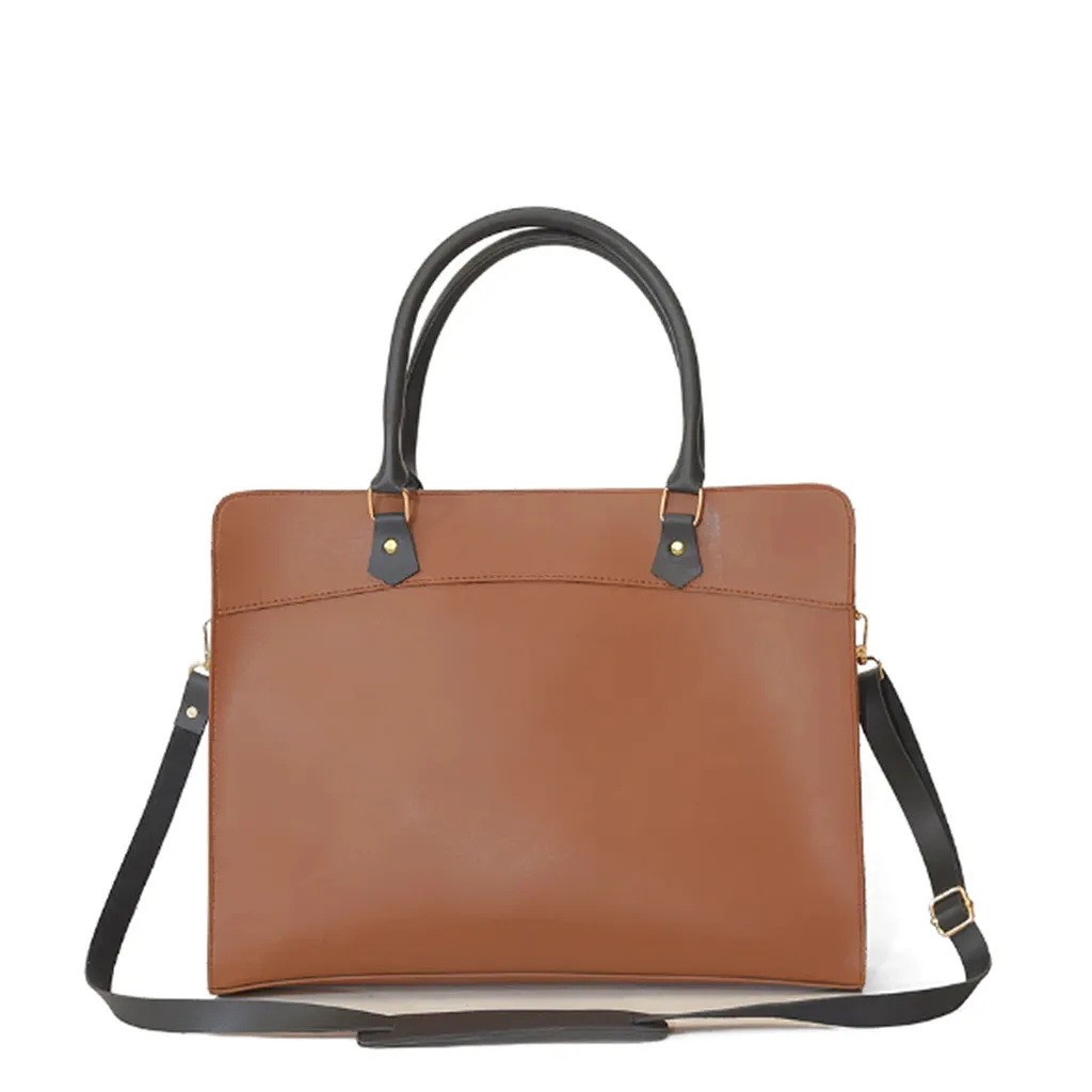 Craze brown laptop bag