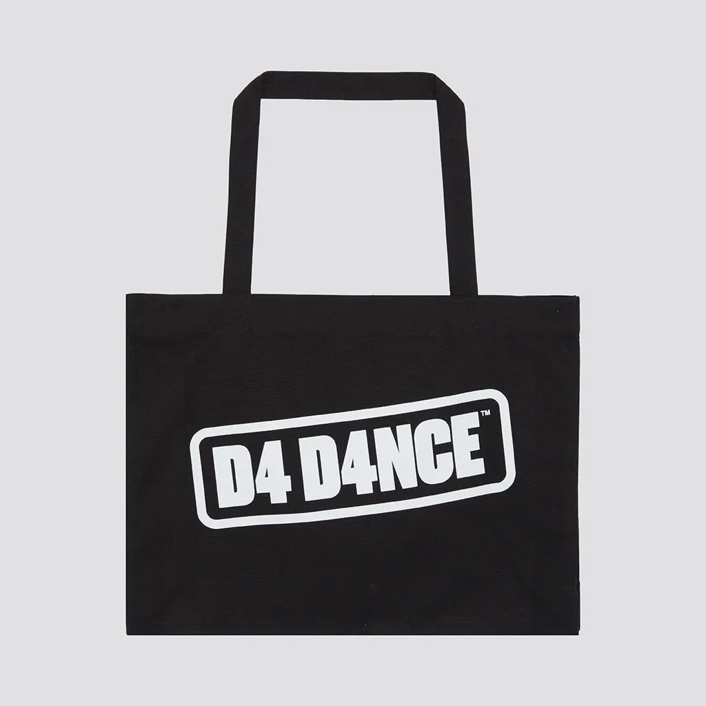 D4 D4NCE Outline Logo Woven Shopping Bag