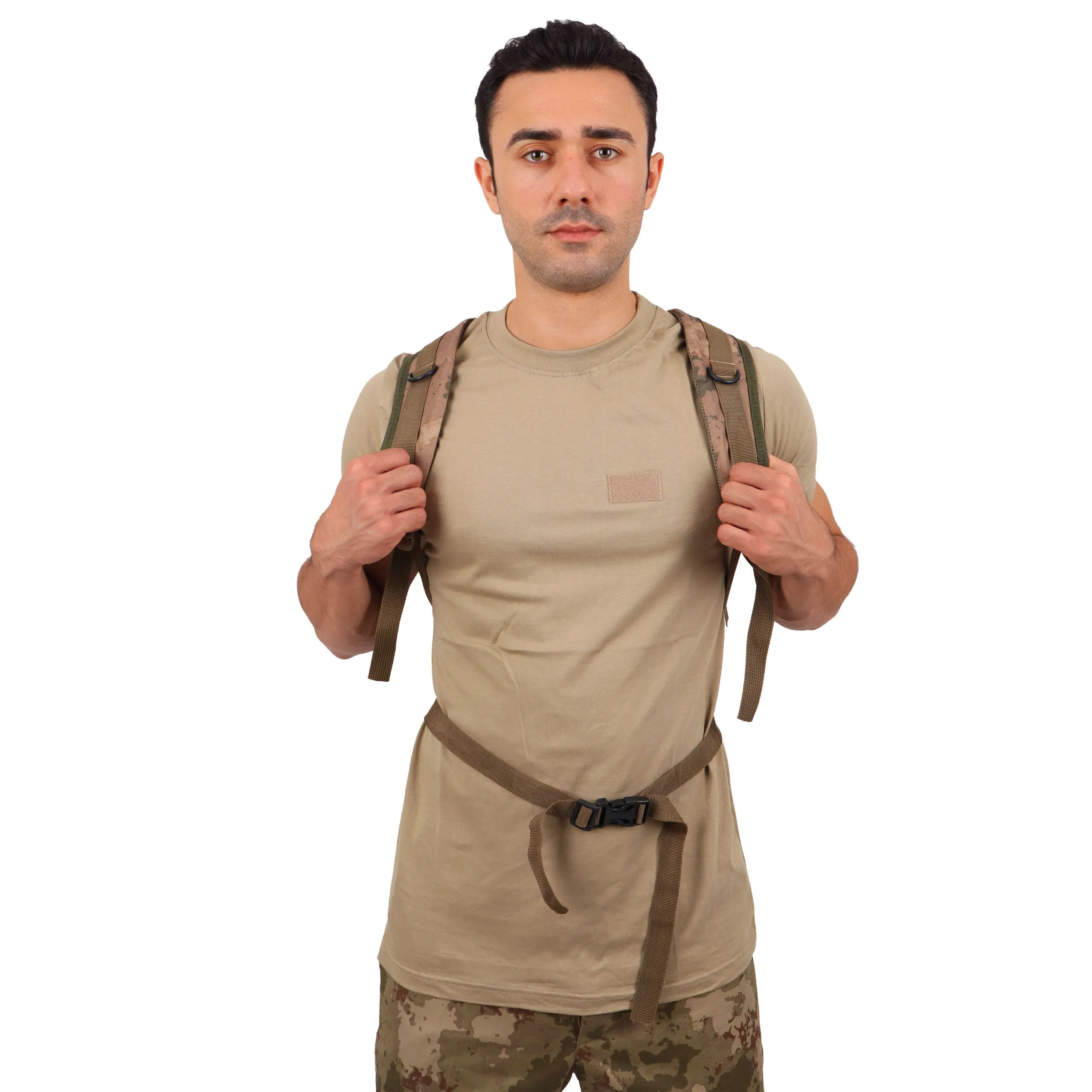 Deserton Camouflage Military Laser Cut Outdoor Bag - 45 Liter Bag