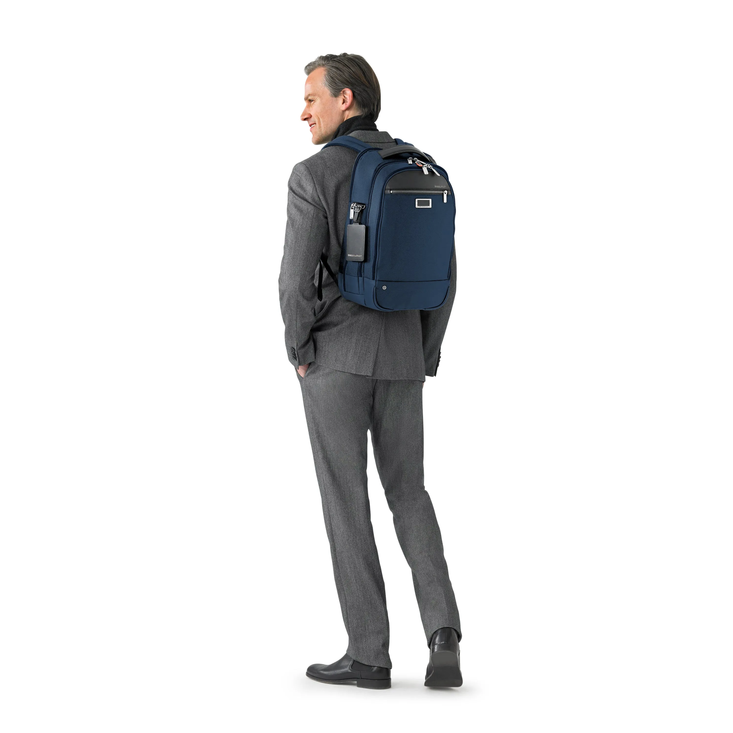 DISCONTINUED Briggs & Riley @WORK Collection Medium Backpack With Laptop Compartment-  KP422-5/4