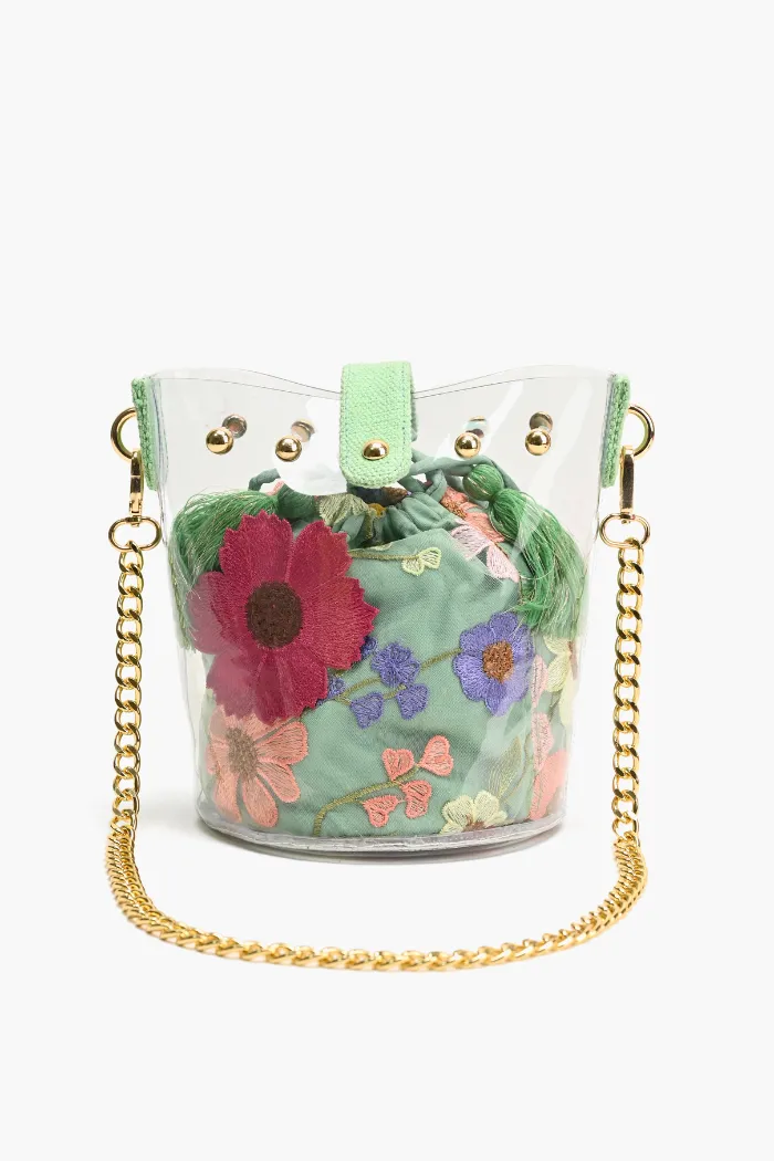 Dreamy Rose Garden Bucket Bag