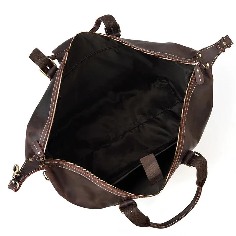 Duncan Crazy Horse Leather Duffel Bag