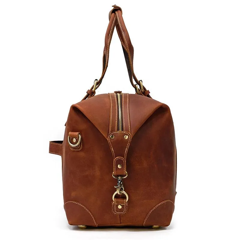 Duncan Crazy Horse Leather Duffel Bag