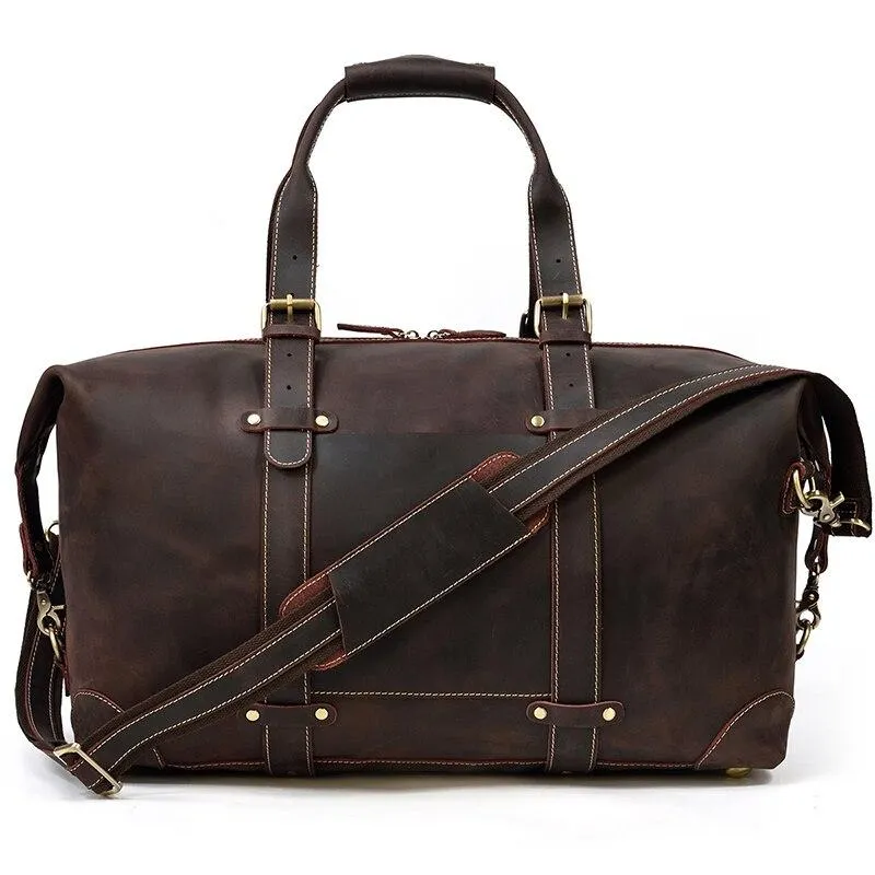 Duncan Crazy Horse Leather Duffel Bag