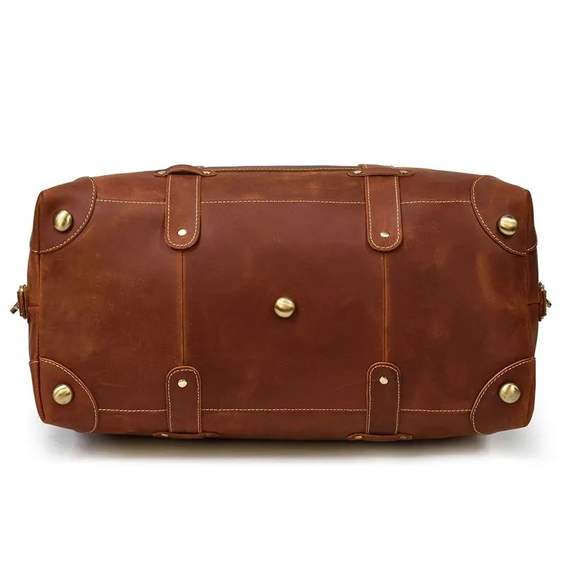 Duncan Crazy Horse Leather Duffel Bag