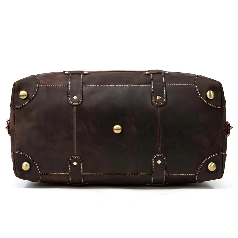 Duncan Crazy Horse Leather Duffel Bag