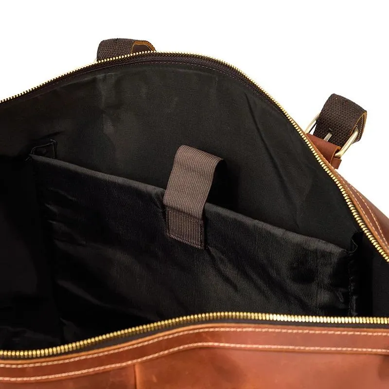 Duncan Crazy Horse Leather Duffel Bag