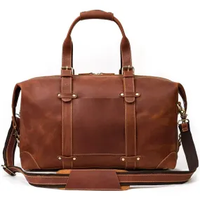 Duncan Crazy Horse Leather Duffel Bag