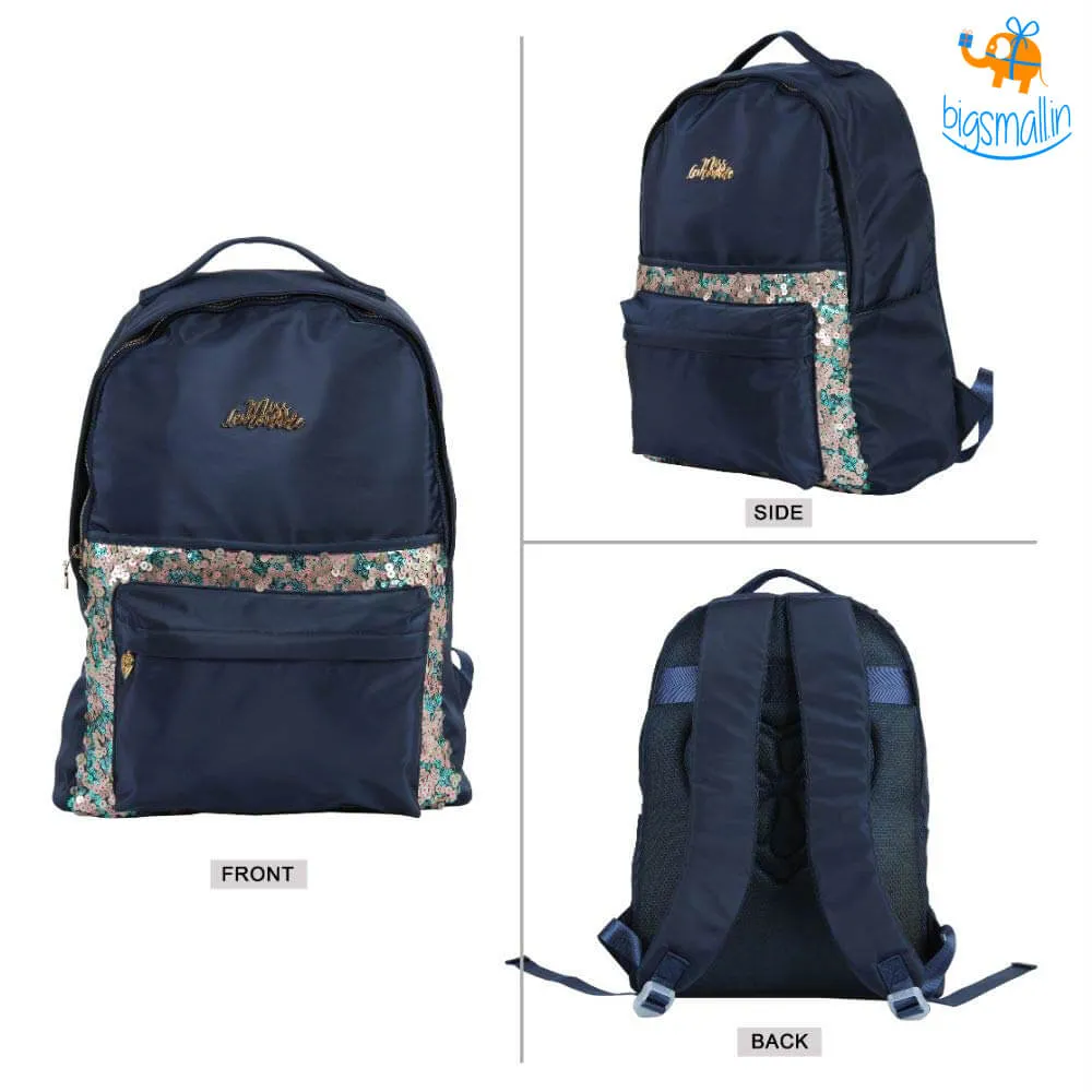 Duo Sequins Navy Backpack