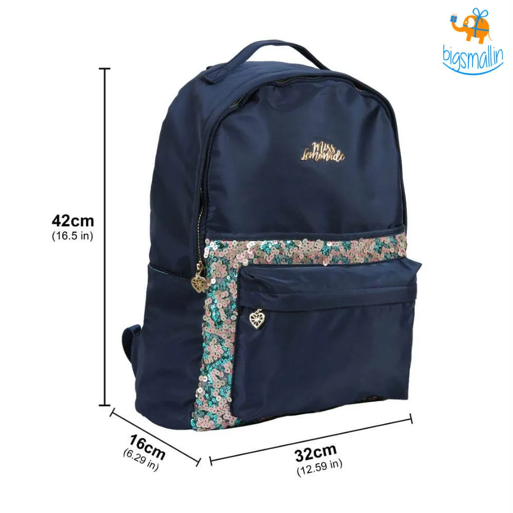 Duo Sequins Navy Backpack