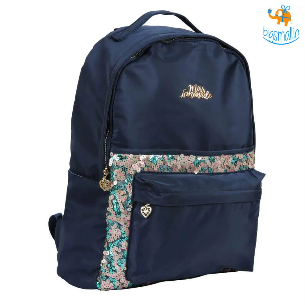 Duo Sequins Navy Backpack