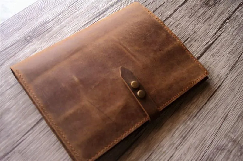 Engraved Leather Laptop Sleeve Covers