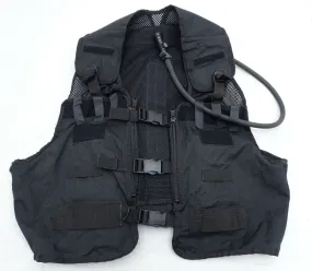 Ex Police Black Remploy Frontline Hydration Tactical Vest MK2 Pouch And Bladder