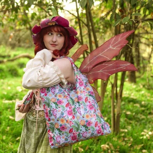 Fairy Village Folding Shopper and Coin Purse by Vendula