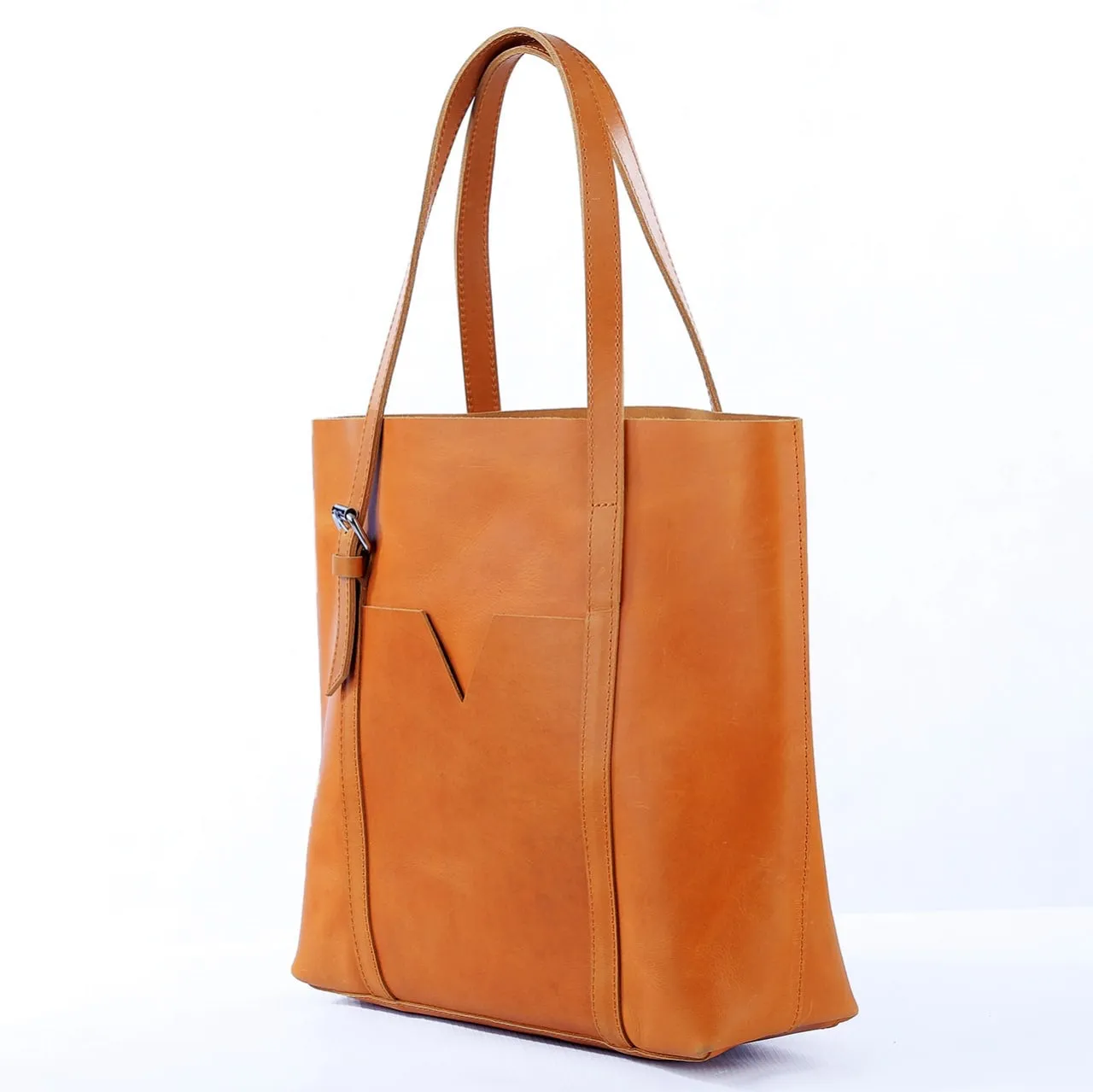 FEVU TOTE: Rust Brown