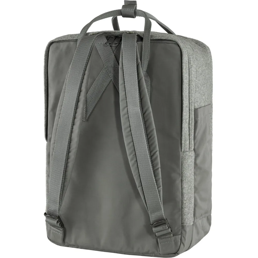 Fjällräven Kånken Re-wool Laptop 15 Granite Grey | Buy Fjällräven Kånken Re-wool Laptop 15 Granite Grey here | Outnorth