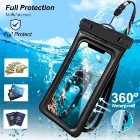 Floating Waterproof Swim Bag Phone Case – Fits iPhone 11/12/13/14 Pro Max, Samsung S23/S22, Xiaomi 13, Huawei P30/20 Lite