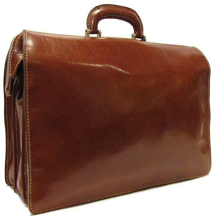 Floto Leather Ciabatta Briefcase