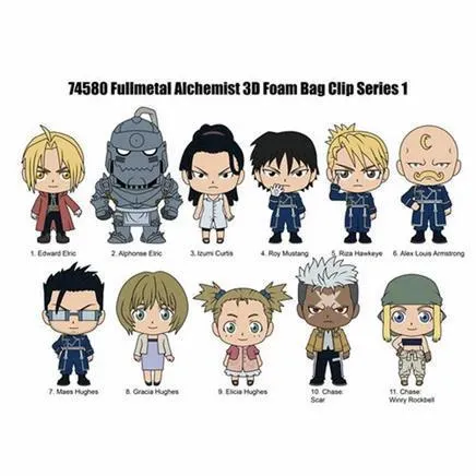 Fullmetal Alchemist Brotherhood - Series 1 Figural Bag Clip