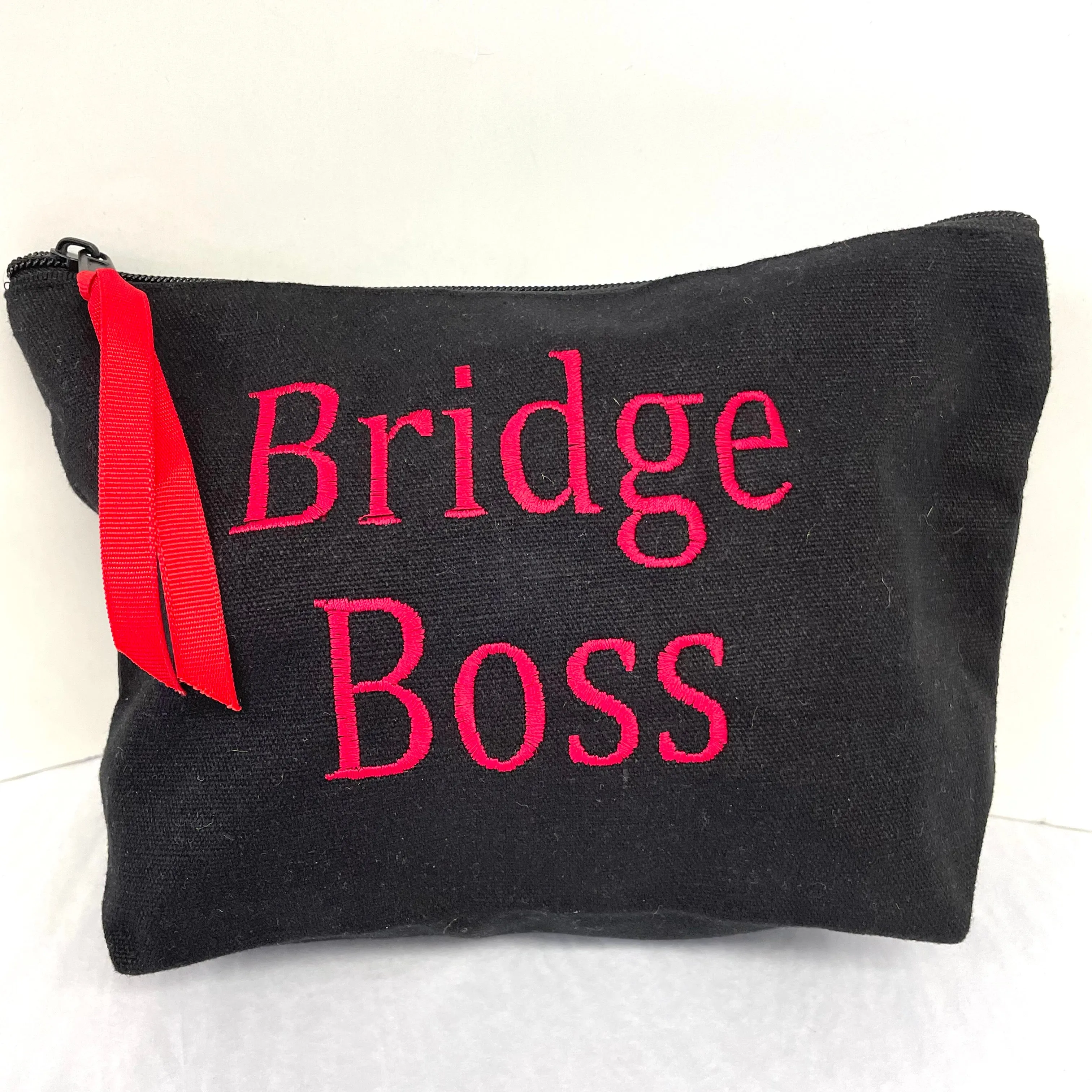 Funny Saying Embroidered Zip Pouches