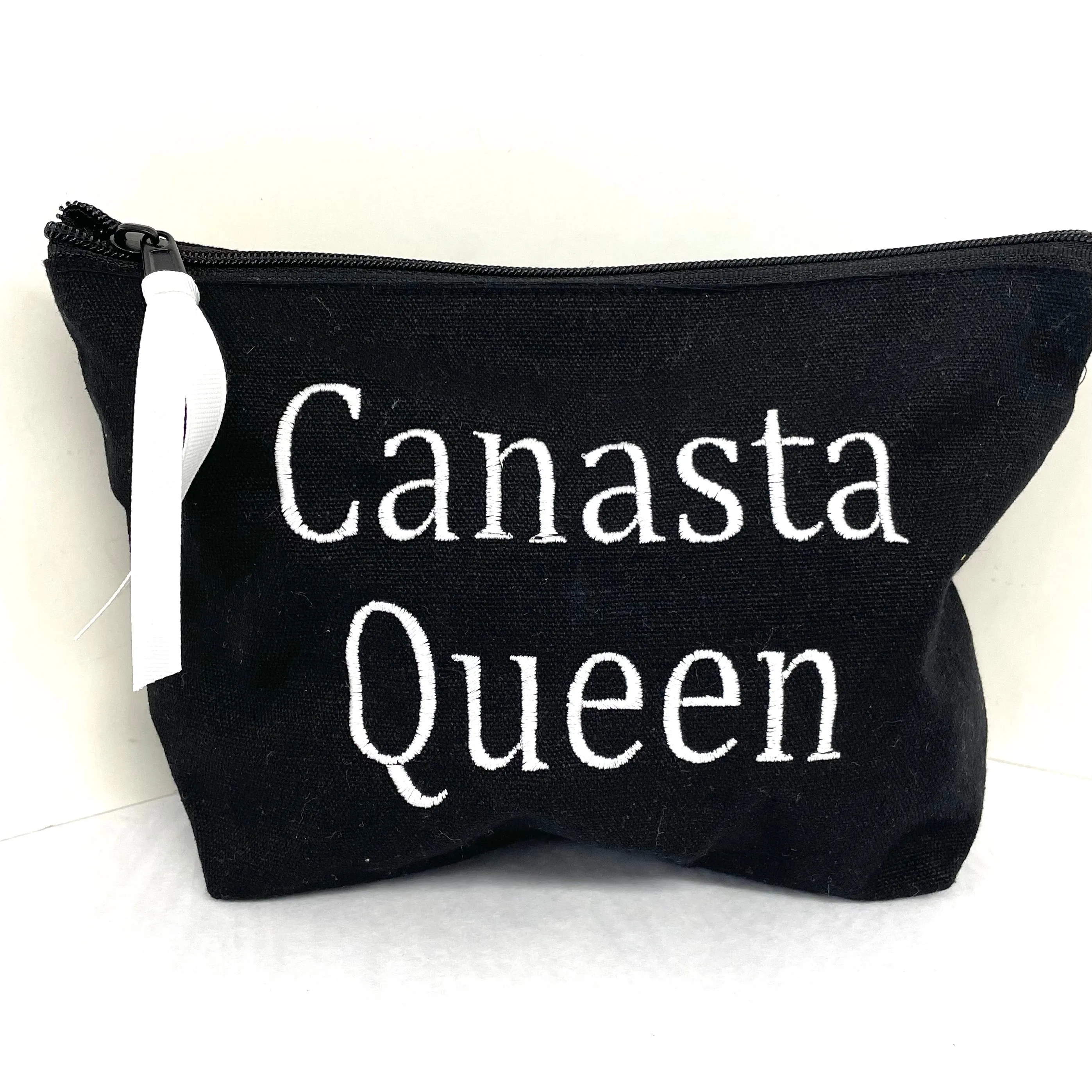 Funny Saying Embroidered Zip Pouches