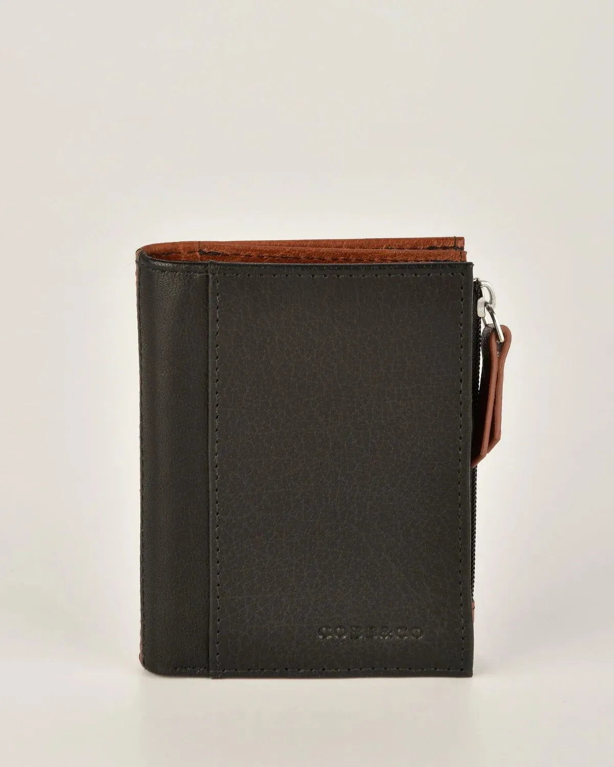 Gabee - Ridley RFID Leather Card Holder & Zipped Coin Pocket