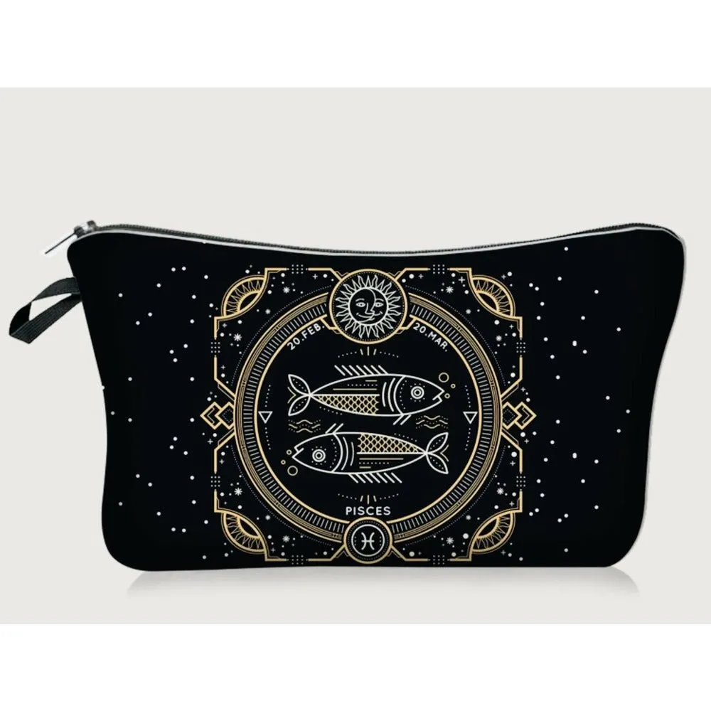 Galaxy Zodiac Jewelry / Makeup Bag / Purse