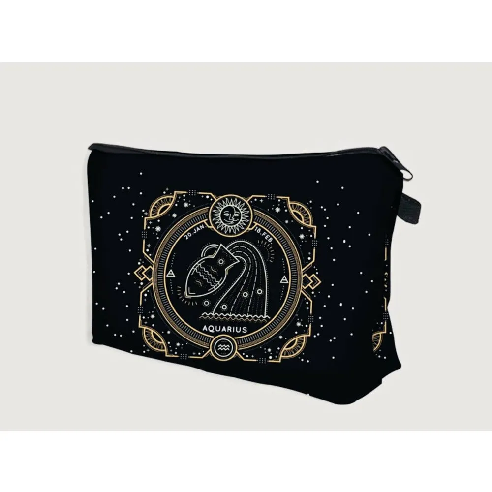 Galaxy Zodiac Jewelry / Makeup Bag / Purse