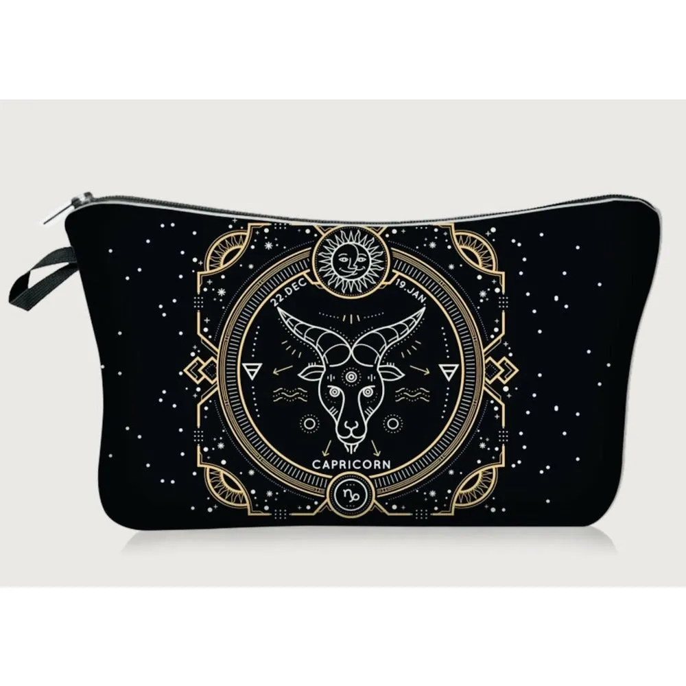 Galaxy Zodiac Jewelry / Makeup Bag / Purse