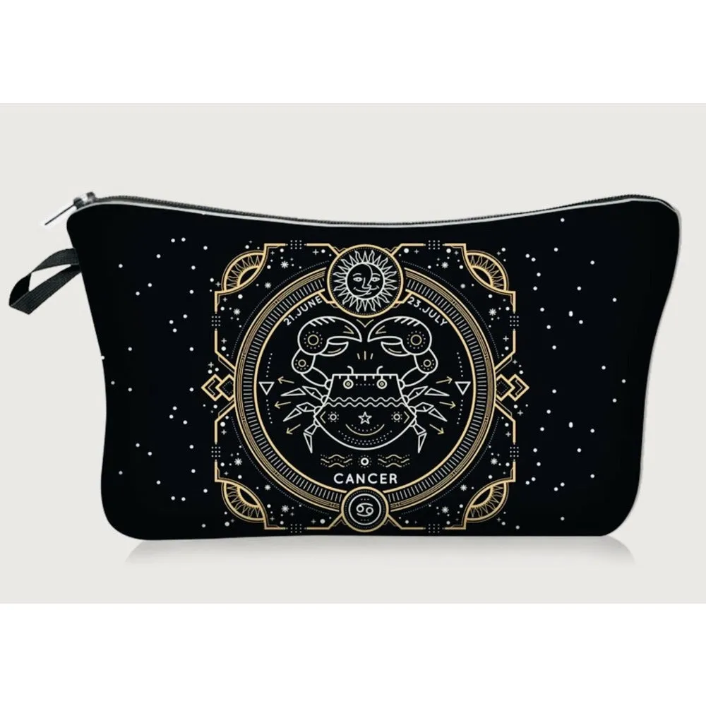 Galaxy Zodiac Jewelry / Makeup Bag / Purse