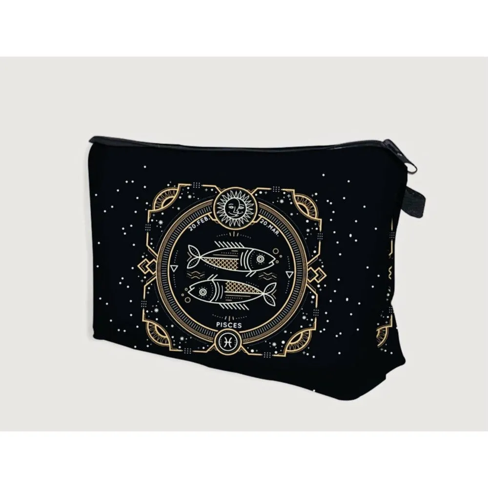 Galaxy Zodiac Jewelry / Makeup Bag / Purse