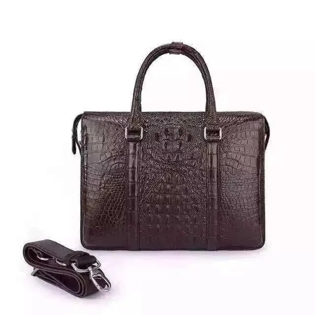 Genuine Crocodile Leather Briefcase