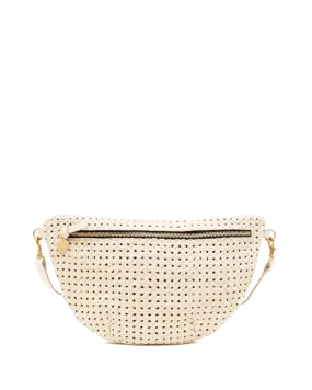 Grande Fanny Bag in Cream Rattan