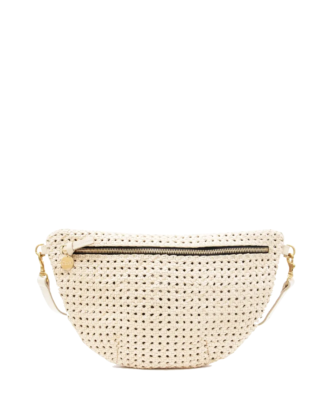 Grande Fanny Bag in Cream Rattan