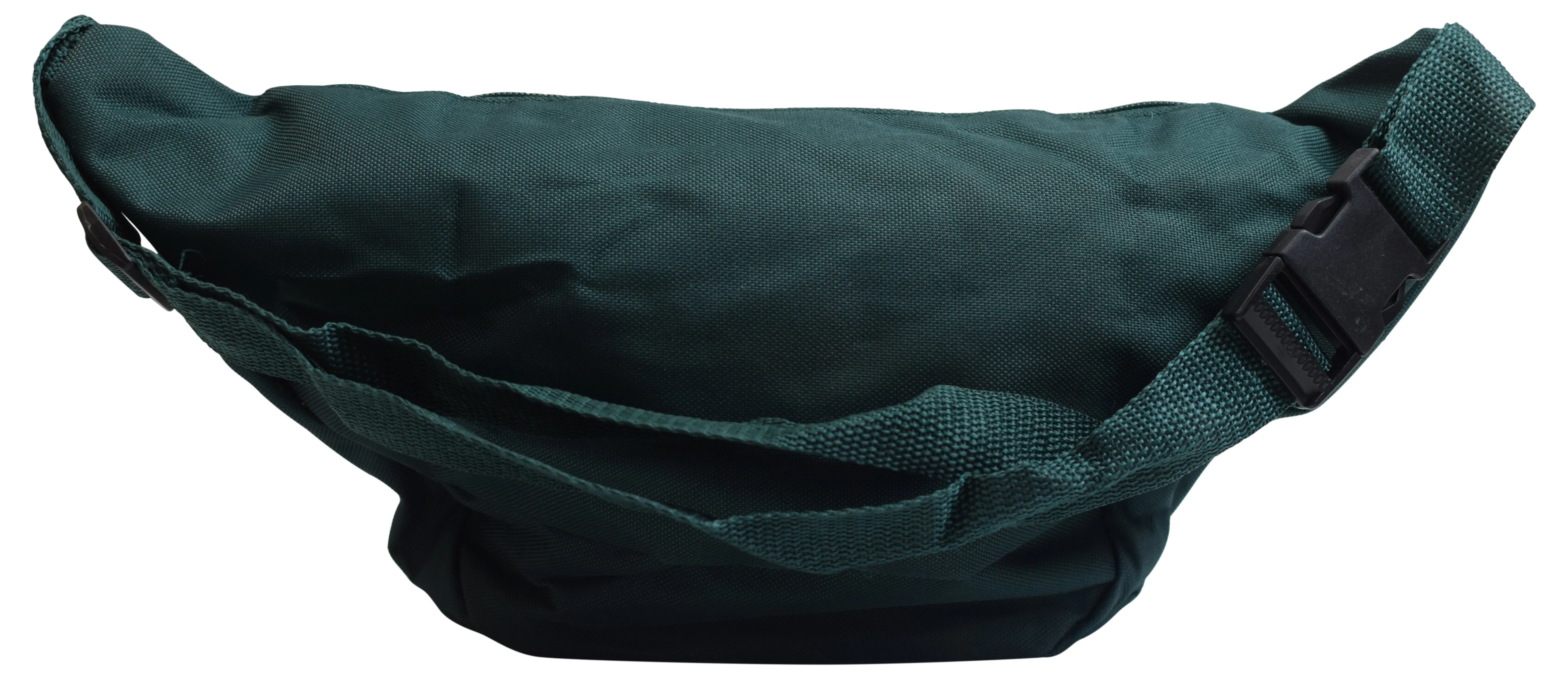 Green Large Size Nylon Fanny Pack Adjustable Waist Pouch Casual & Travel