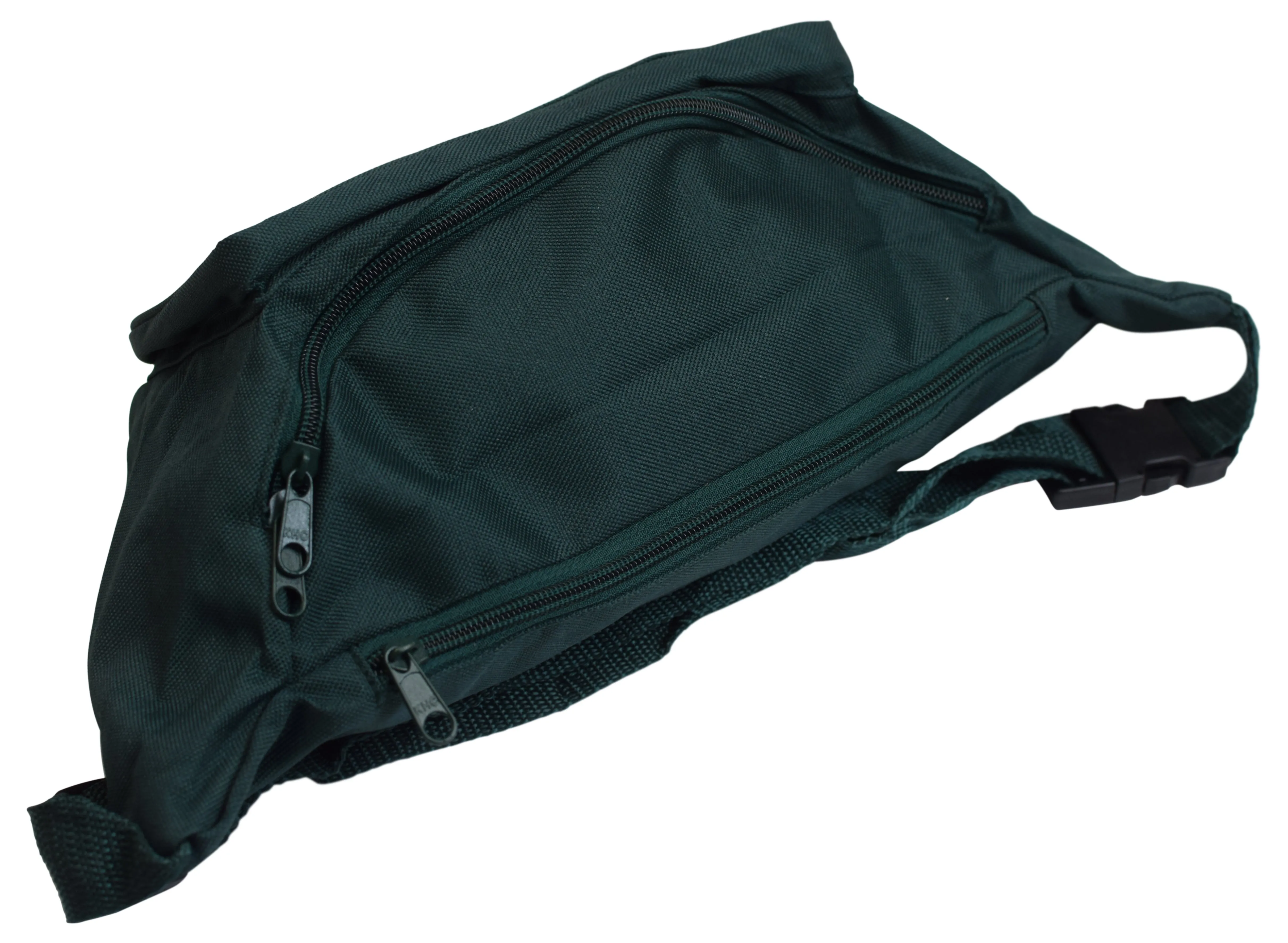 Green Large Size Nylon Fanny Pack Adjustable Waist Pouch Casual & Travel