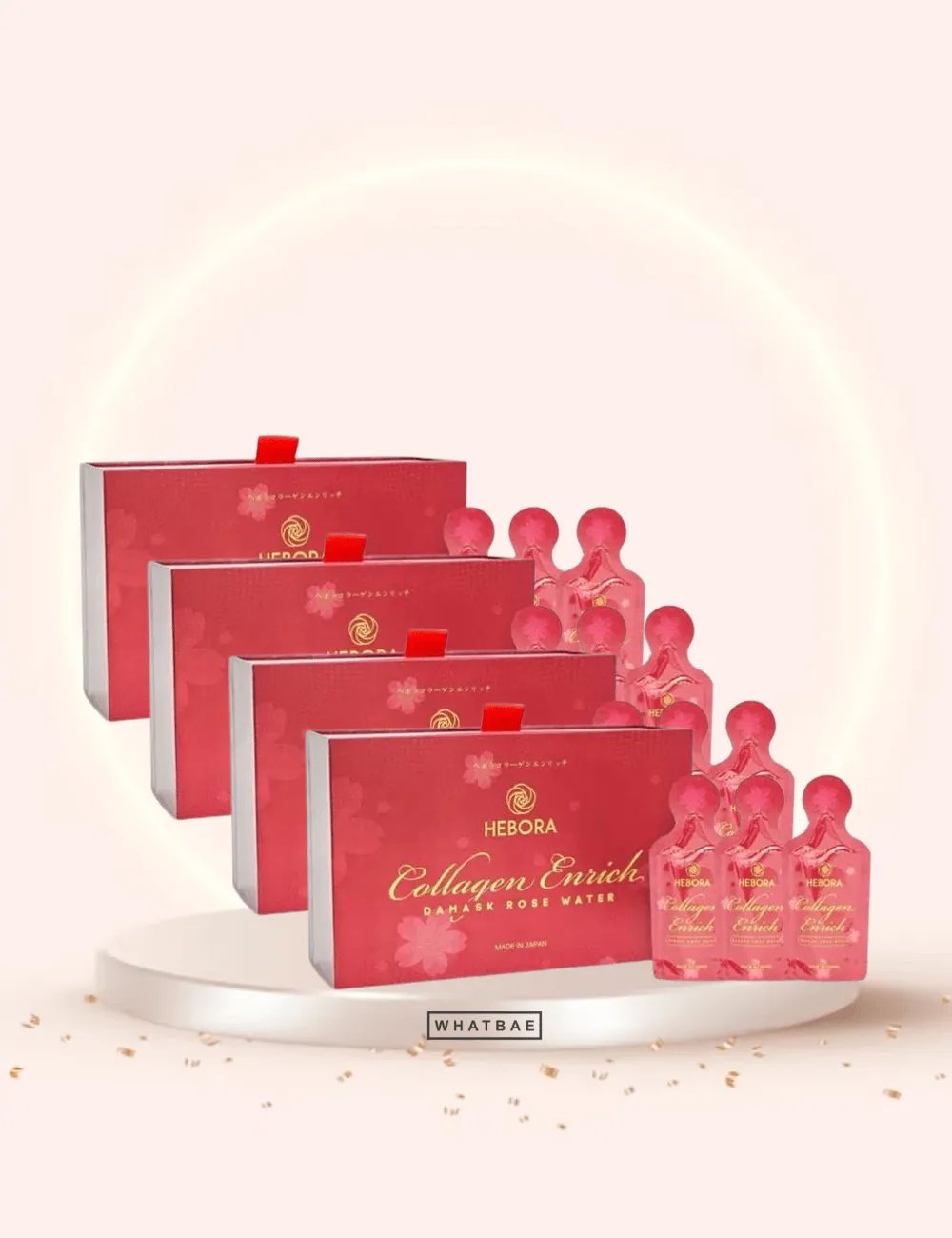 Hebora Collagen Enrich Damask Rose Drink in Packs