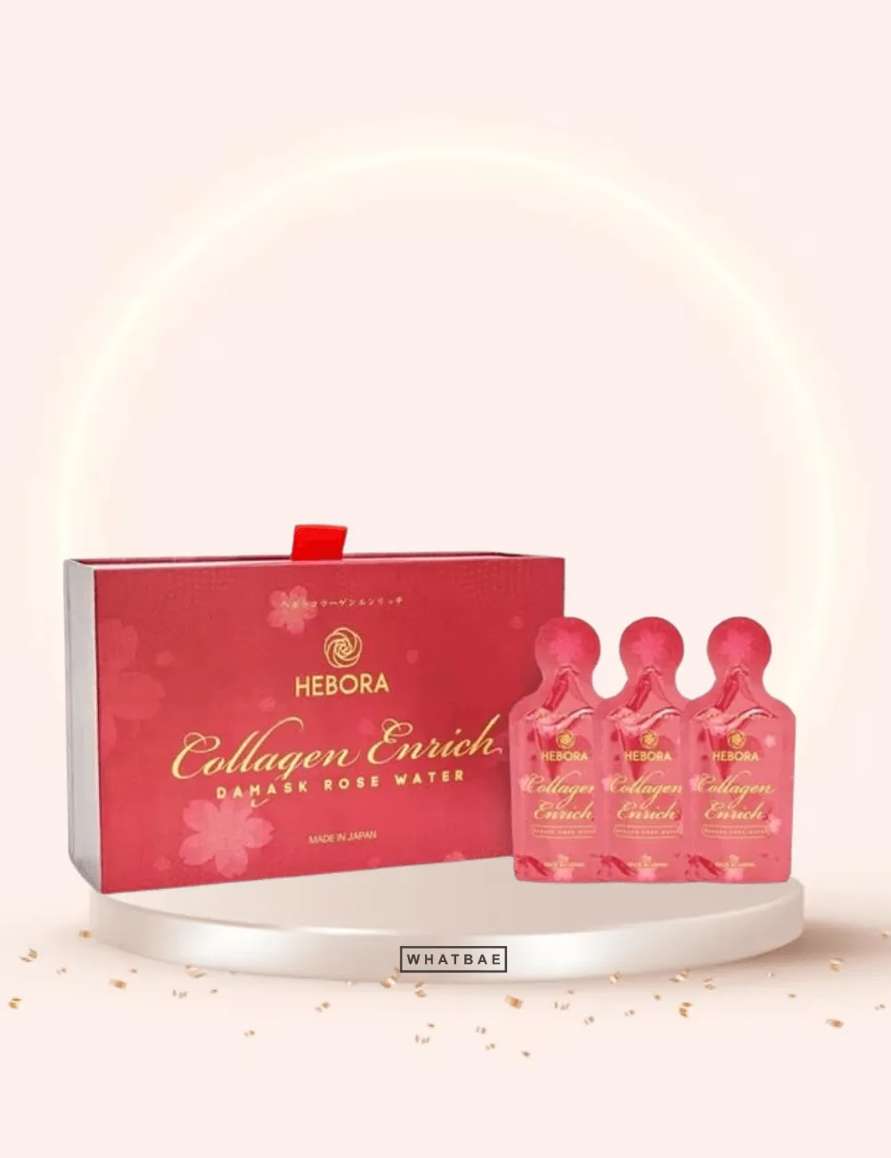 Hebora Collagen Enrich Damask Rose Drink in Packs