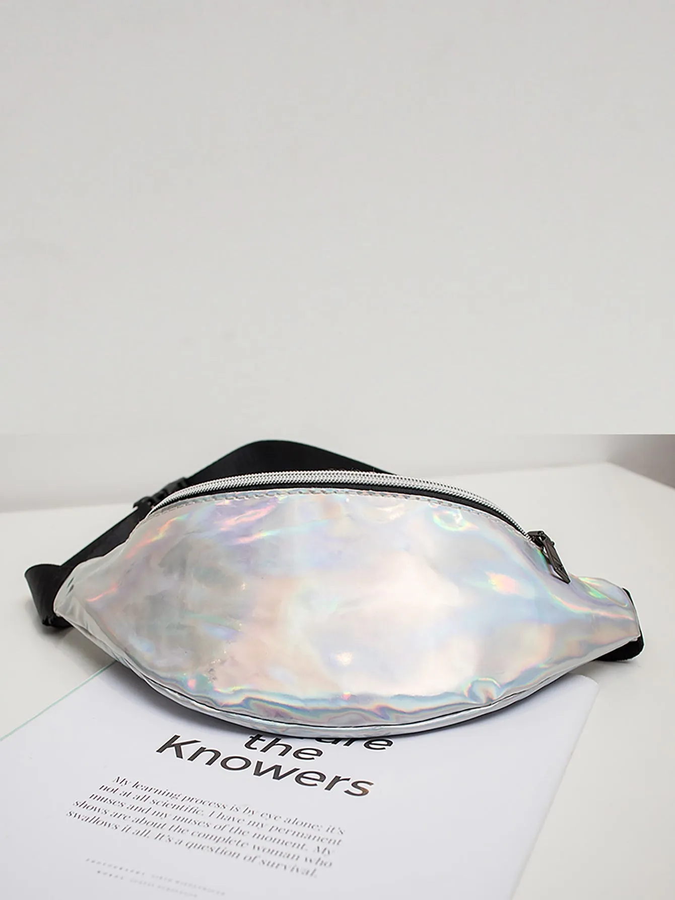 Holographic Zipper Fanny Pack