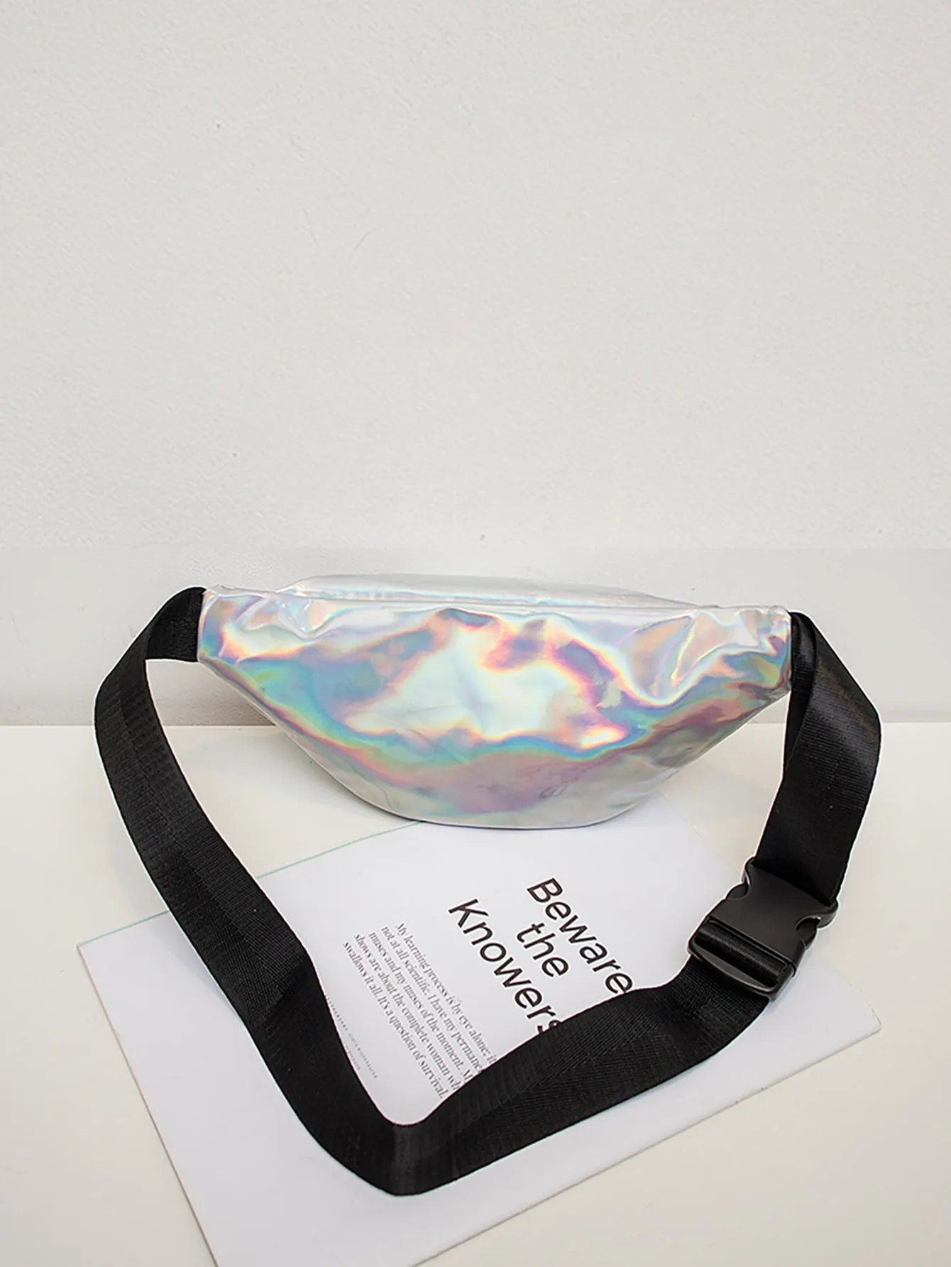 Holographic Zipper Fanny Pack