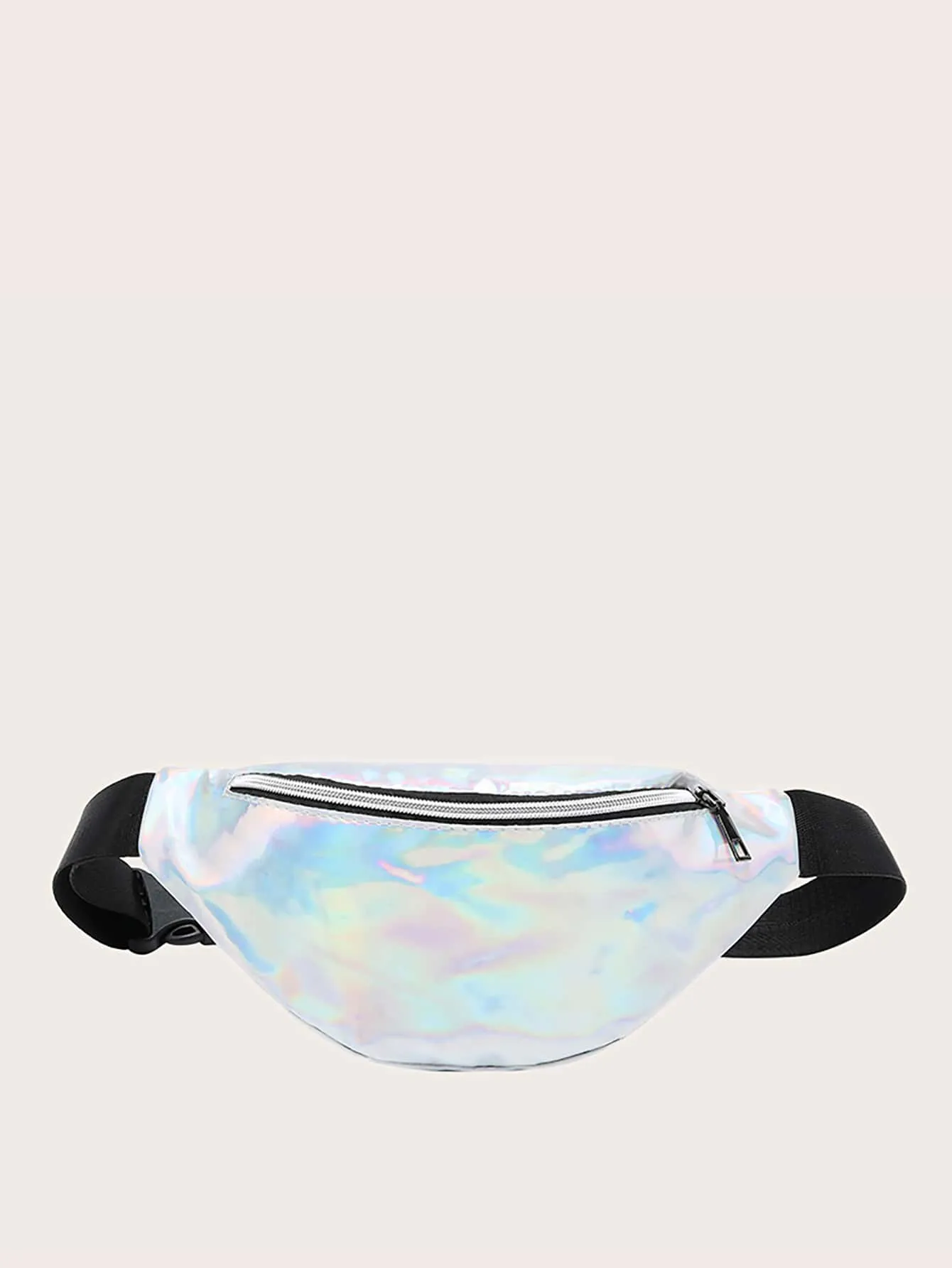 Holographic Zipper Fanny Pack