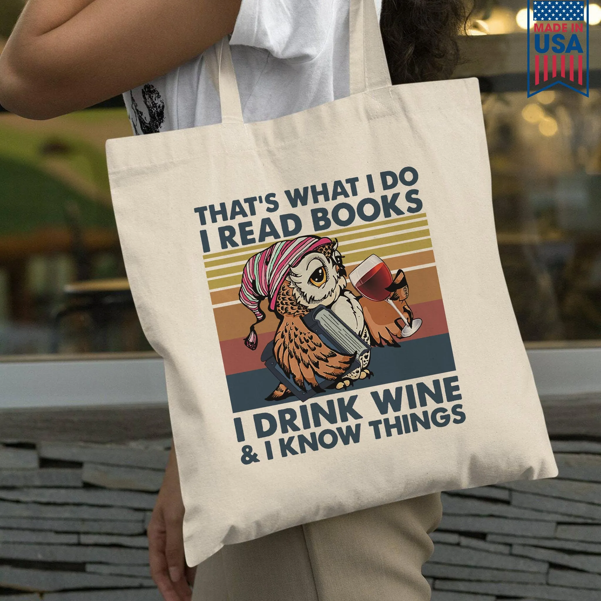 I Drink Wine And I Know Things Book Lovers Gift TBW11